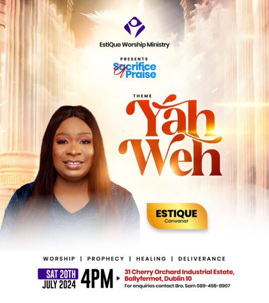 EstiQue is set to host Sacrifice of Praise